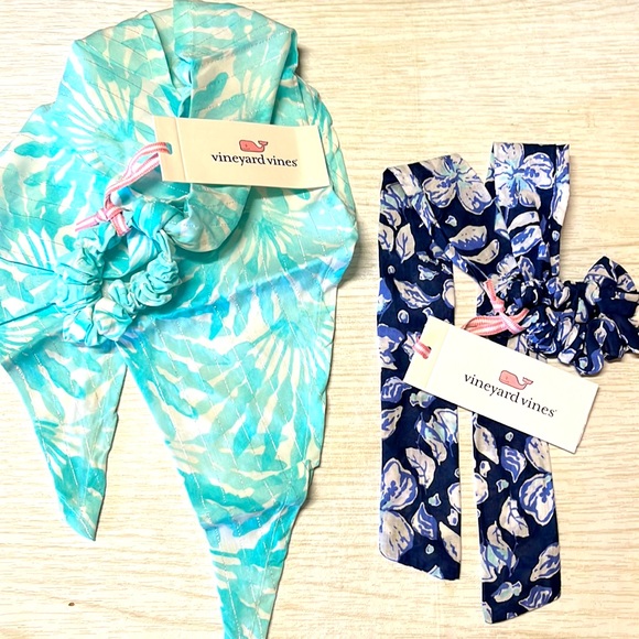 NWT Vineyard Vines tailed scrunches. Set of 2 - Picture 1 of 4